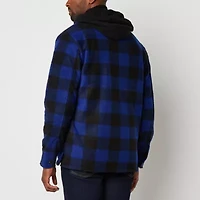 Victory Mens Fleece Hooded Midweight Shirt Jacket