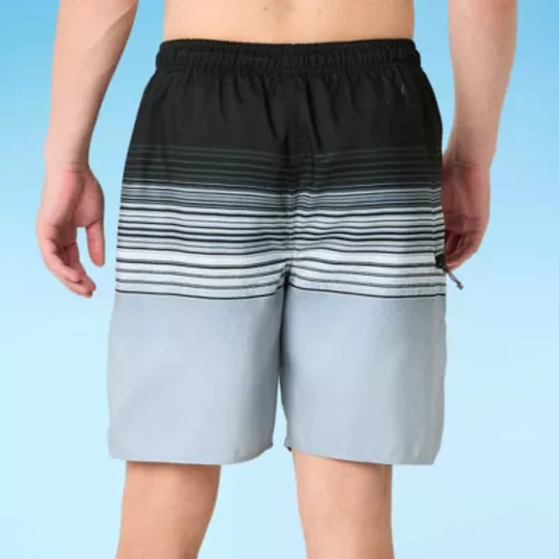 Burnside E-Board Mens Quick Dry Striped Swim Shorts