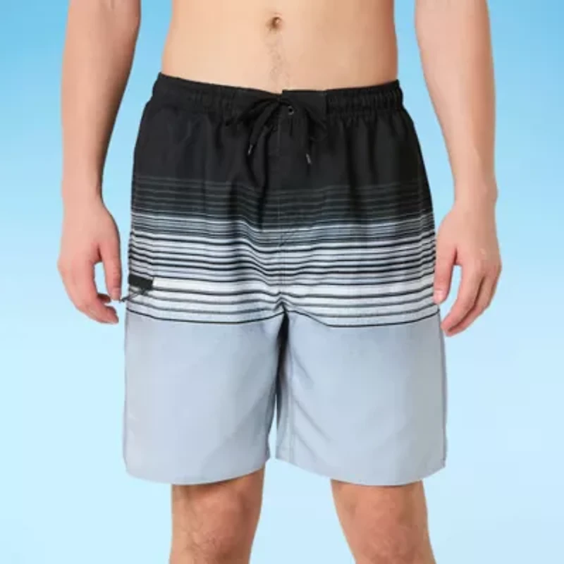 Burnside E-Board Mens Quick Dry Striped Swim Shorts