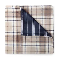 Home Expressions Reversible Velvet Plush Midweight Throw