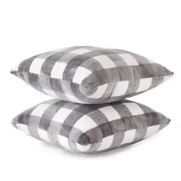 Home Expressions Velvet Plush 2-pack Square Throw Pillow