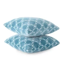 Home Expressions Velvet Plush 2-pack Square Throw Pillow