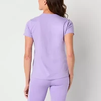 Xersion Womens Cotton Crew Neck Short Sleeve T-Shirt