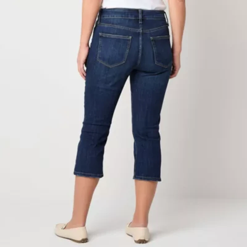 St. John's Bay Womens Skinny Mid Rise Capri Pant