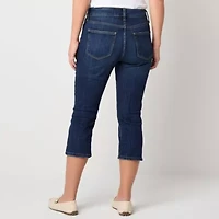St. John's Bay Womens Skinny Mid Rise Capri Pant