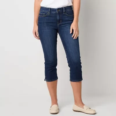 St. John's Bay Womens Skinny Mid Rise Capri Pant