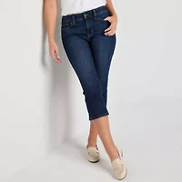St. John's Bay Womens Skinny Mid Rise Capri Pant