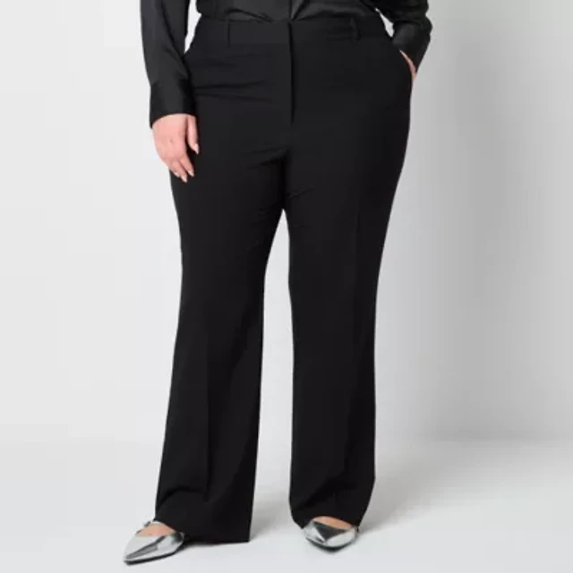 Worthington Plus Womens Modern Perfect Trouser | Brazos Mall