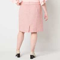 Liz Claiborne Womens Pencil Skirt Plus