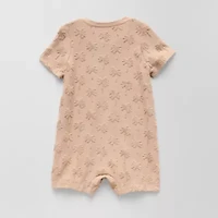 Okie Dokie Baby Boys Short Sleeve Checked Romper