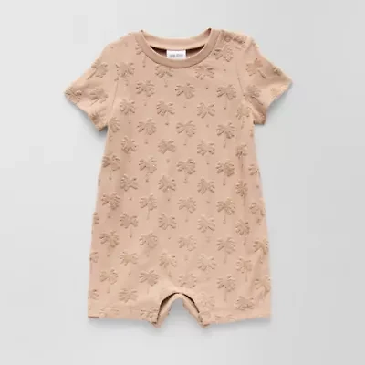 Okie Dokie Baby Boys Short Sleeve Checked Romper