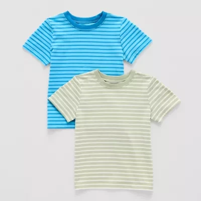Okie Dokie Toddler & Little Boys Crew Neck Short Sleeve 2-pc. T-Shirt