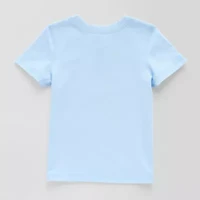 Okie Dokie Toddler Boys Easy-on + Easy-off Sensory Friendly Crew Neck Short Sleeve Adaptive Graphic T-Shirt