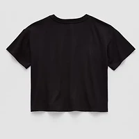 Thereabouts Boxy Little & Big Kid Girls Crew Neck Short Sleeve T-Shirt
