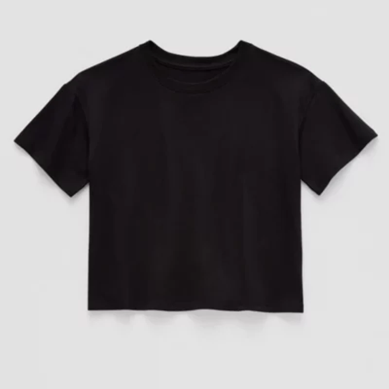 Thereabouts Boxy Little & Big Kid Girls Crew Neck Short Sleeve T-Shirt