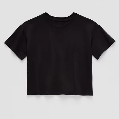 Thereabouts Boxy Little & Big Kid Girls Crew Neck Short Sleeve T-Shirt