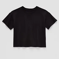 Thereabouts Boxy Little & Big Kid Girls Crew Neck Short Sleeve T-Shirt