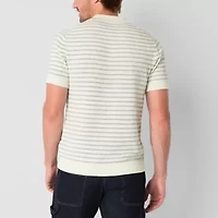mutual weave Mens Regular Fit Short Sleeve Polo Shirt