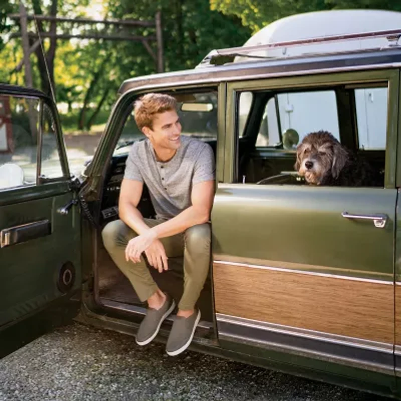 Nunn Bush Kore City Walk Canva Mens Moc Closed Toe Slip-On Shoe