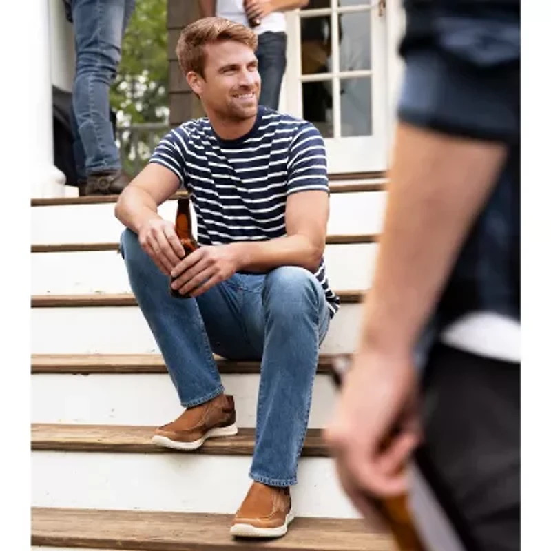 Nunn Bush Conway Moc Toe Slip Mens Closed Slip-On Shoe