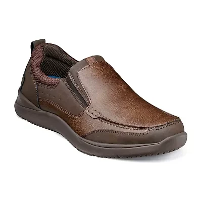 Nunn Bush Conway Moc Toe Slip Mens Closed Slip-On Shoe