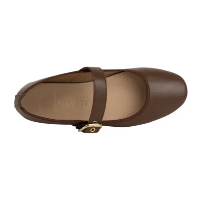 Italian Shoemakers Orla Womens Round Ballet Flats