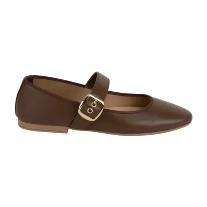 Italian Shoemakers Orla Womens Round Ballet Flats