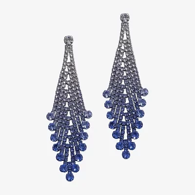 Bijoux Bar Silver Tone Womens Drop Earrings