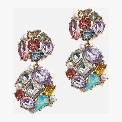 Bijoux Bar Gold Tone Womens Drop Earrings