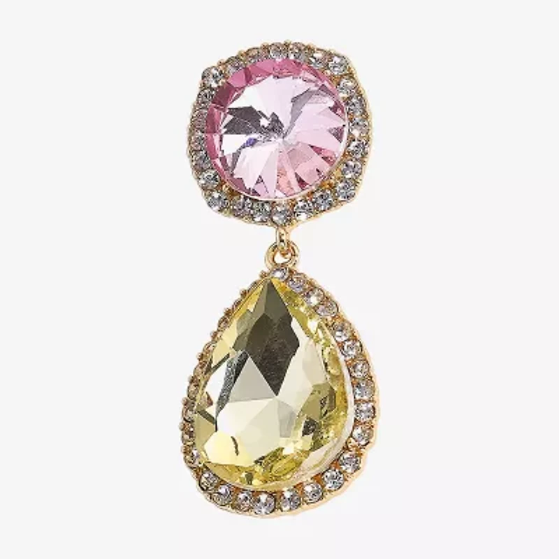 Bijoux Bar Gold Tone Womens Drop Earrings