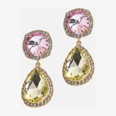 Bijoux Bar Gold Tone Womens Drop Earrings