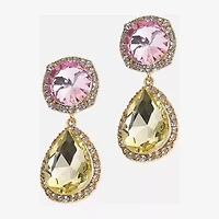 Bijoux Bar Gold Tone Womens Drop Earrings