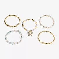 Bijoux Bar Gold Tone Womens 5-pc. Bracelet Set