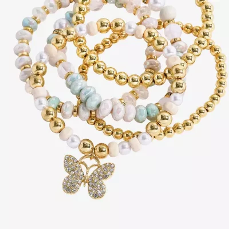 Bijoux Bar Gold Tone Womens 5-pc. Bracelet Set