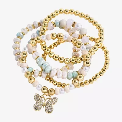 Bijoux Bar Gold Tone Womens 5-pc. Bracelet Set