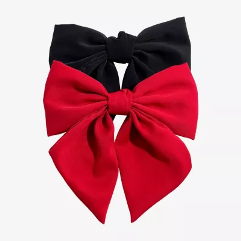 Bijoux Bar Red & Black 2-pc. Hair Bow