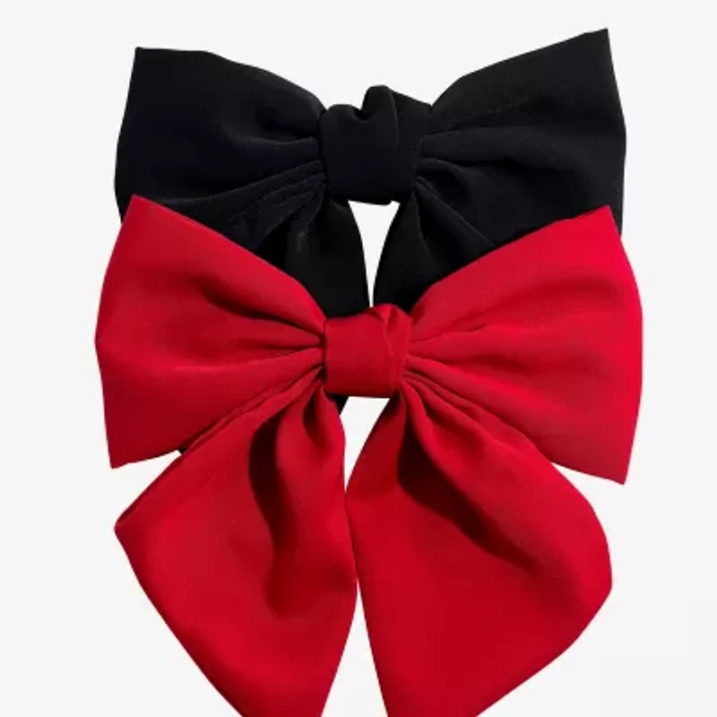Bijoux Bar Red & Black 2-pc. Hair Bow