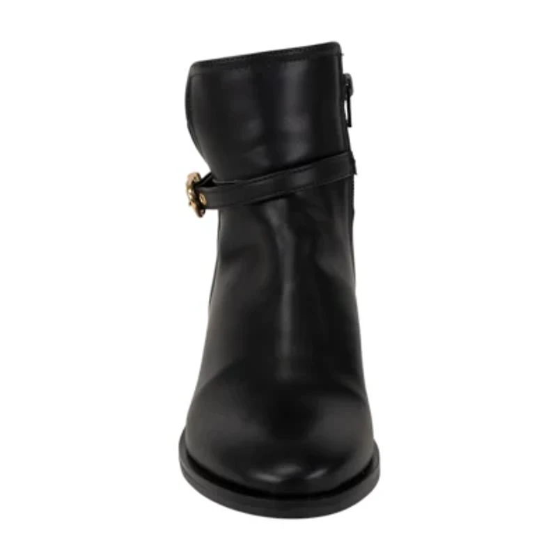 Italian Shoemakers Womens Vienna Block Heel Booties