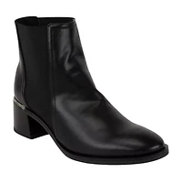 Italian Shoemakers Womens Bentley Block Heel Booties