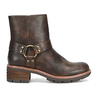 BOC by Born Womens Shai Stacked Heel Motorcycle Boots