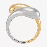 Silver Addiction Womens 14MM 14K Gold Over Band