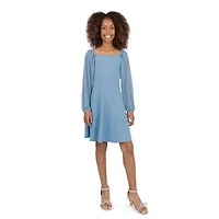 Speechless Big Kid Girls Long Sleeve Skater Dress