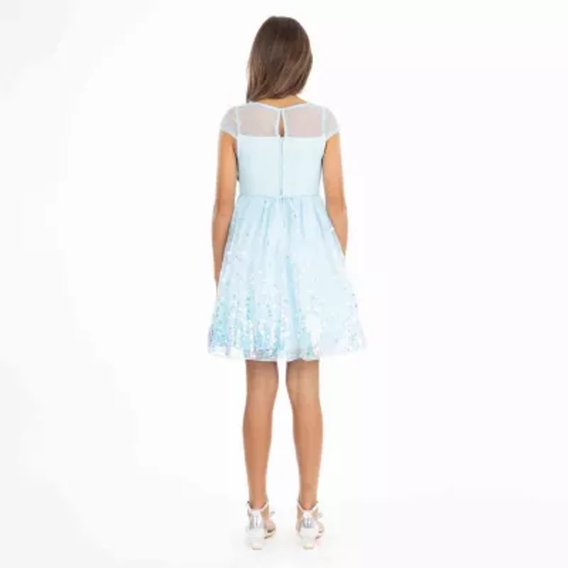 Speechless Big Kid Girls Short Sleeve A-Line Dress