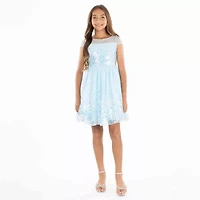 Speechless Big Kid Girls Short Sleeve A-Line Dress