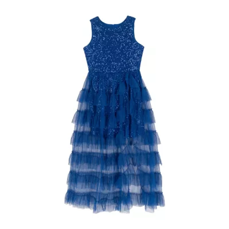 Rare Editions Big Kid Girls Sleeveless Maxi Dress