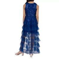 Rare Editions Big Kid Girls Sleeveless Maxi Dress