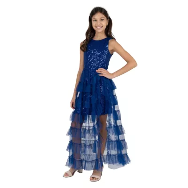 Rare Editions Big Kid Girls Sleeveless Maxi Dress