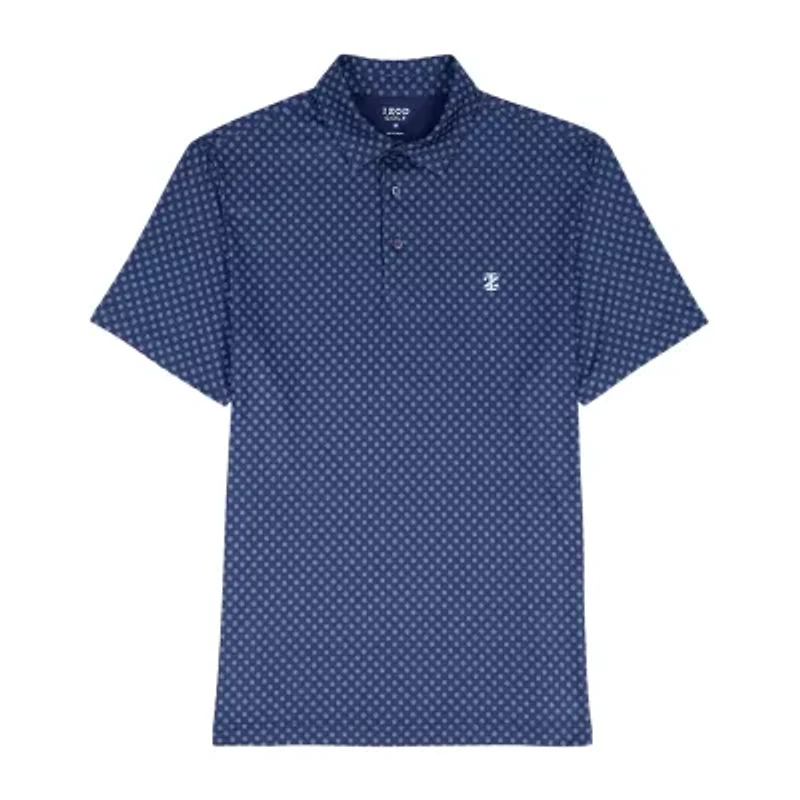 IZOD Swingflex Elite Fashion Print Mens Classic Fit Short Sleeve Polo Shirt