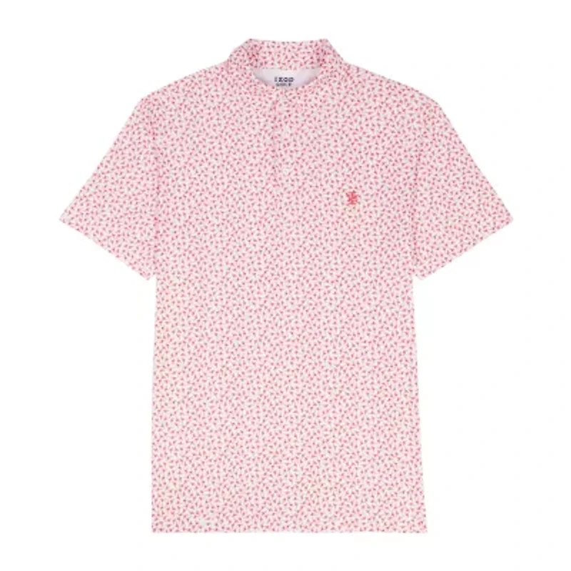 IZOD Swingflex Elite Fashion Print Mens Classic Fit Short Sleeve Polo Shirt