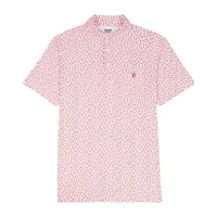 IZOD Swingflex Elite Fashion Print Mens Classic Fit Short Sleeve Polo Shirt